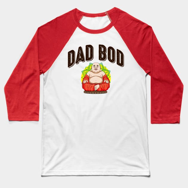 Dad Bod Color Baseball T-Shirt by Alema Art